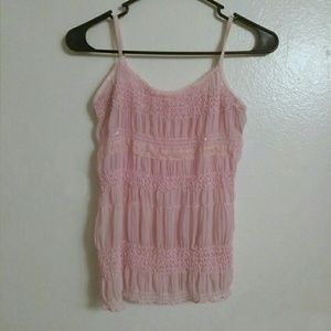 Pink Debut sequin shirt